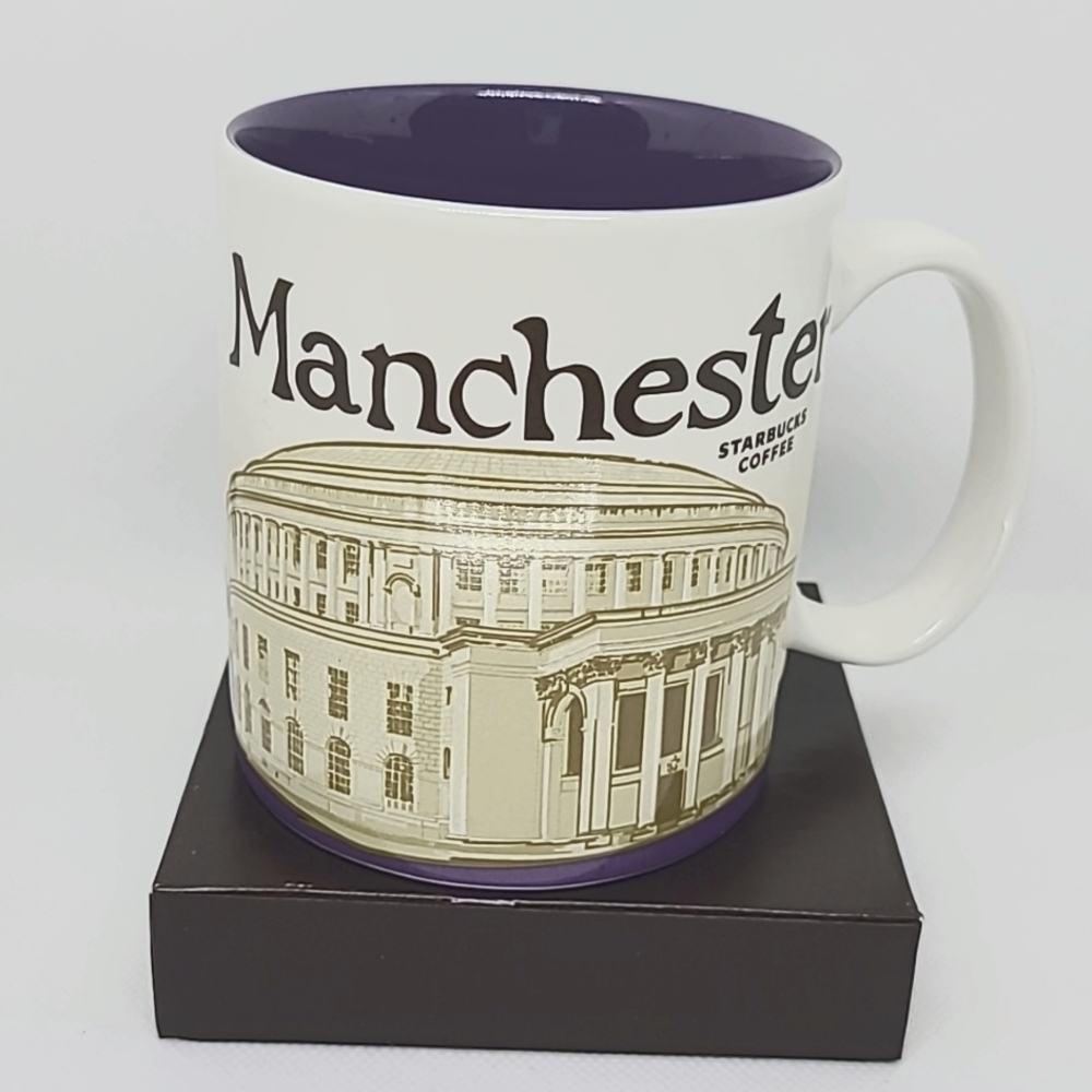 Starbucks MANCHESTER Icon Series Coffee Tea Mug 16oz New